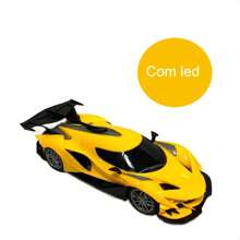 Multilaser Brinquedo Carrinho de Controle Remoto Amarelo com Led Racing Control Thunder Multikids - BR1645 - Amarelo - Visão 5