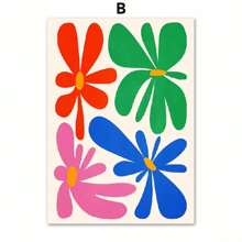 1 Stück Matisse Plakat Korallblätter Blumen abstrakte Pflanzen Leinwandmalerei Nordischer Raumwandkunstdruck Bild für Heimdekoration ohne Rahmen - Verschiedenfarbig - Übersicht 33