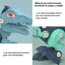 DIY Dinosaur Toys For Kids With Electric Drill,Fun Dinosaur Toy,Realistic Dinosaur As A Birthday Gift,Tyrannosaurus Rex, Velociraptor, Brachiosaurus And Triceratops Are Available In A Variety Of Specifications For You To Choose From. They Can Be Used As Children's Day Gifts, New Year Gifts, And Back-To-School Gifts For Kids. - TOY531-粉紅色包裝-4隻恐龍 - 查看 7