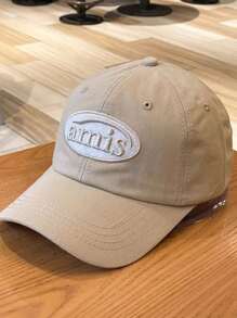 字母刺绣红色棒球帽，男女通用软顶棒球帽，春夏 - 彩色 - 查看 14