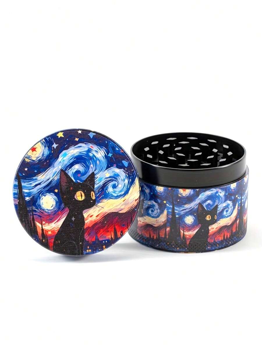 BROS 1.57"/2.48" Premium Zinc Alloy Grinder - Artistic Pattern Design - Multi-Functional Grinding Tool - Festive Season Gift