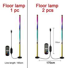 Đèn sàn RGB có ứng dụng và điều khiển từ xa, đèn góc LED, đèn sàn thông minh hiện đại 1000 Lumen có đồng bộ nhạc và 16 triệu màu DIY, đèn sàn đứng đổi màu cho phòng ngủ, phòng khách và phòng chơi game, 1/2 chiếc - Nhiều màu - Xem 15