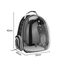 NetHong Astronaut Window Dog Cat Pet Travel Bag Carrier Breathable Transparent Backpack - Black - View 6
