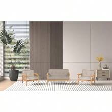 Wooden Kids Sofa Chair Comfortable PVC Child's Chair For Children - Beige - View 2