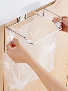 节省空间的不锈钢厨房垃圾袋架 - 易于安装，橱柜门收纳架，让家居整洁有序