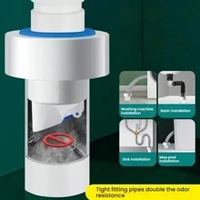 1件/2件/3件/5件下水管防臭神器管道防臭下水道密封塞厨房水槽面盆排水管堵头
