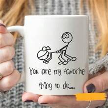 Funny Gift For Lover -You Are My Favorite Thing To Do, 11 Oz Coffee Mug, Gift For Her, Valentine's Day Gift, Funny Mug For Couples Girlfriend Boyfriend - 白色 - 查看 2
