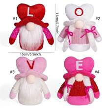 Valentine's Day Faceless Doll Creative LOVE Doll Cute Holiday Valentine's Day Decorations - Multicolor - View 3