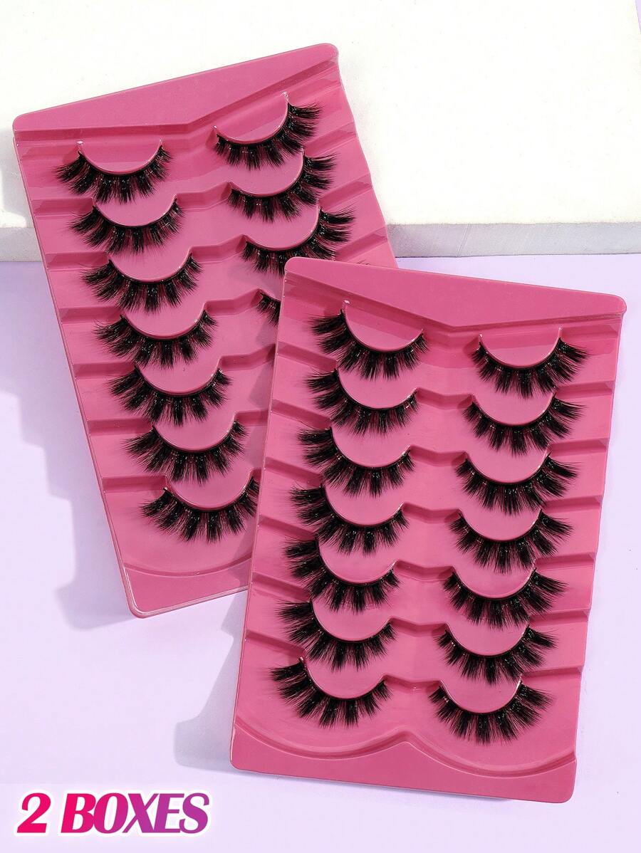 14 cặp lông mi giả CC Curl tự nhiên, lông mi cong dày, mềm mại dùng cho tiệc tùng, lông mi Manga, vật dụng thiết yếu khi đi du lịch, lông mi giả, lông mi giả - màu đen - Xem 1