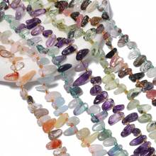 1 Strand 10-14mm Irregular Natural Gravel Chips Stone Beads, Crystal Jade Stone For Earrings Bracelet Necklace Beading Diy Charm Jewelry Accessories 7.5inch - Irregular Stone Beads - View 3