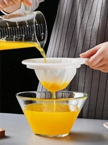 1pc Multifunctional Strainer, Soy Milk Filter, Juice Strainer, Food Filter, Suitable For Soy Milk, Coffee, Milk, Yogurt - Multicolor - View 5