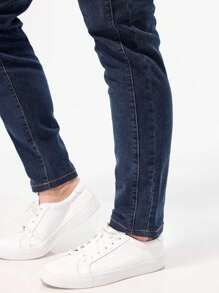 男士修身弹力牛仔裤，百搭休闲裤，时尚水洗牛仔裤