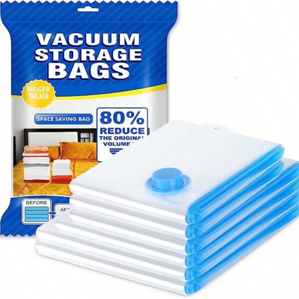 3/6pcs Thicken Vacuum Storage Bags, Clothes, Bedding, Toys Compression Bags For Travel, Camping, Suitcase, Portable With Hand Pump Vacuum Bags Bedroom, Organizer, Home Storage, For White T Shirt Women, Black Pants Women, Ladies Winter Clothes, Dress, Winter Clothes For Ladies, Elegant Woman Dresses, White Shirt For Ladies, Long Sleeve, White Jumpsuit For Women, Spring Dresses For Women, Spring Outfits For Women, Spring, Spring Clothes, Minimalist, Summer Tops Storage