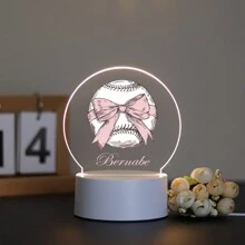 1PC Custom Name Nightlight, Custom Baseball Birthday Gift, Custom Friend Gift, Custom Valentine's Day Gift, Send Girlfriend Valentine's Day Gift, Custom Bedroom Decoration, Custom Party Decoration, Party Decoration, Custom Nightlight, Valentine's Day Gift Back To School - Multicolor - View 21