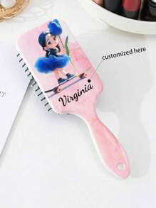 1pcAir Cushion Comb Air Bag Comb For Girls Comb Long Hair Anti-Knot Wind Anti-Static Hair Comb Text Customized Picture