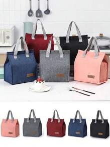 1 件可重复使用的保温午餐袋，厚铝箔午餐盒袋，适用于教室、大学、厨房储存和整理、厨房配件、办公室、学校、圣诞礼物