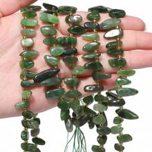1 Strand 10-14mm Irregular Natural Gravel Chips Stone Beads, Crystal Jade Stone For Earrings Bracelet Necklace Beading Diy Charm Jewelry Accessories 7.5inch - Irregular Stone Beads - View 18