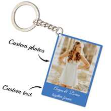 1pc Personalized Letter Acrylic Photo Keychain, Customized Couple/Name/Text Color Acrylic Keyring, Valentine's Day, Graduation, Birthday, Anniversary, Father's Day, Mother's Day, Best Friend, Gift For Him/Her