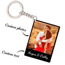 1pc Personalized Letter Acrylic Photo Keychain, Customized Couple/Name/Text Color Acrylic Keyring, Valentine's Day, Graduation, Birthday, Anniversary, Father's Day, Mother's Day, Best Friend, Gift For Him/Her