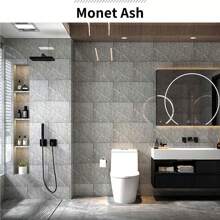 10x Marble Tiles Sticker Self-Adhesive Stick On Kitchen Bathroom Home Wall Decor - Light Grey - View 7