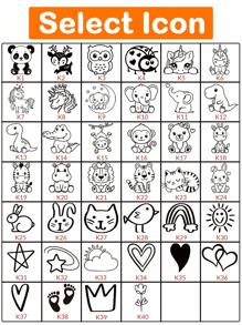 1pc Custom Name Signature Stamp For Kids, Name Stickers Name Label,Cartoon Pattern Name Stamps Personalized, DIY Customized Cartoon Self Inking Name Stamp, Stamps For Signing Name, Name Stamp For Clothing Kids Waterproof Back To School