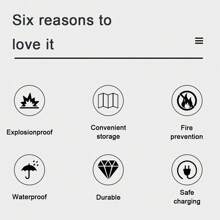 Sturdy Safety Bag For Lithium Battery Storage Water Resistant And Fireproof 490*150*150mm Lithium Battery Explosion-Proof Fireproof Safety Bag Protection UK - Black - View 2