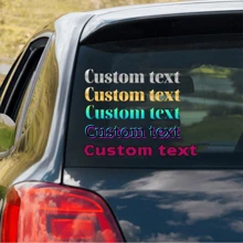 Custom Vinyl Car Decals, UV Crystal Stickers - Rearview Mirror Decals, Motorcycle Decals, Race Car Decals, Helmets And More Classic Text Designs, Automotive Accessories, Waterproof And Scratch-Resistant, Fashionable And Simple Design Style, Suitable For Any Smooth Surface, Great For Holidays, Christmas Gifts, Ideal Gifts For Her,Her,Boyfriend,Girlfriend,Dad,Mom,Family,Friends,Son,Daughter,Kids,For Anniversaries,For Birthdays,For Housewarming,For Graduation,Kitchen,Dining Room,Bedroom,Office,Living Room,Home,Garden,Tea Room,Back To School Supplies,Customized Stickers,Warm Ambience - Multicolor - View 6