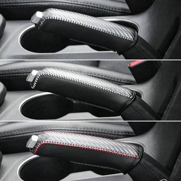 Handremhendelhoes voor auto, antislip beschermhoes - leren autohandremhoes, universele automatische versnellingspook en handremgreephoes