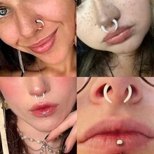 1 pieza/2 piezas Kits de estiramiento de vidrio acogedor 14G-2G Pinzas taper con anillos en O Retenedores de septo de búfalo Perforación corporal hipoalergénica