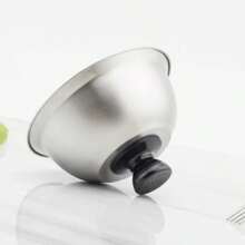 Cubiertas de Sartén de Acero Inoxidable para Barbacoa, Hamburguesas, Sándwiches, Carne, Tapas Redondas para Ollas, Cubiertas para Utensilios de Cocina, Domo para Derretir Queso - Plateado - Ver 3