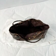 2025 Túi xách Hàn Quốc mới dành cho nữ Túi xách lớn cầm tay thiết kế cổ điển Túi tote đeo vai thông thường đa năng - màu nâu - Xem 6