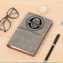 [Personalized Stationery] Custom Engraved A5 Binder Notebook - Refillable Diary With Faux Leather Cover, Personalized Name & Date, Multi-Color Options, Ideal For Gifting To Friends, Teachers, Colleagues For Graduation Or Special Occasions, Notebooks And Journals,School Supplies,Back To School