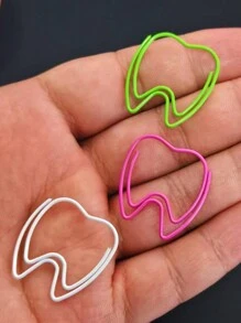 30pcs Or 50pcs Tooth Paper Clips Small Paperclips Bookmarks Planner Clips Metal Office Clips For Document Sorting Organizing Office Stationery Supplies,Back To School,School Supplies