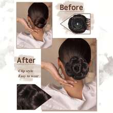 Syntetyczny klips do włosów Chignon Extension Clip In Hair Women Hairpiece Curly Hair Bun Fashion Hair Bag Hair Extension Hair Bands