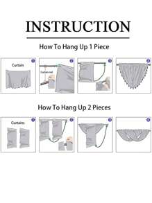 1pc European Style White Sheer Wave Curtain For Living Room Or Bedroom