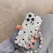 Ốp điện thoại hình trái tim màu bạc lấp lánh họa tiết đĩa CD, phù hợp với 16/7/8/11/12/13/14/15/X/XR/Xs/Plus/Max/SE2 Pro/Pro - Bạc - Xem 3