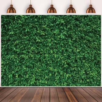 1pc Green Leaves Botanical Wall Photography Backdrops 59.1*39.4/82.7*59.1/106.3*70.9 Inches Spring Nature Photo Background Wedding Newborn Shower Birthday Party Banner Indoor Outdoor Happy Mother's Day Decoration Supplies