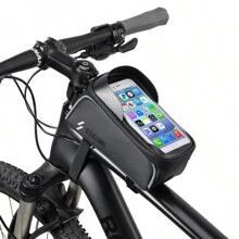 Bolsa para teléfono de bicicleta Bolsa para teléfono de bicicleta con pantalla táctil impermeable de gran capacidad Bolsa para teléfono para bicicleta Bolsa para bicicleta para iPhone 12/12 Pro/11/11 Pro/11 Pro Max/XS MAX/XS/XR/X/8/8 Plus, etc.