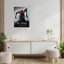 1 Pc Horror Movie Canvas Art Poster  Wooden Framed Canvas Painting -  Thickness 2.25cm/0.9inch,Home Gift Decoration, Room Decoration Aesthetic, Wall Decoration Art, Perfect Gift, Autumn And Winter Wall Decoration, Living Room Decoration, Bedroom Decoration, Kitchen Decoration, Entry Decoration, Bathroom Decoration, Direct Wall Painting, High Quality Wall Painting Poster