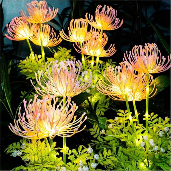 1pc Solar Powered Garden Light, Cosmos Flower Solar Light, Outdoor Solar Lamp For Garden, Yard, Landscape, Patio, Walkway, Cemetery Decoration