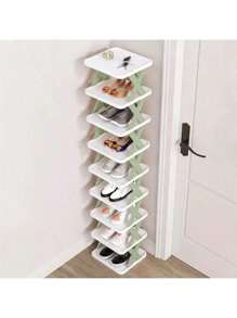 Kệ giày cửa ra vào mỏng 9 tầng, tủ giày đứng độc lập bằng nhựa, lưu trữ tiết kiệm không gian cho hành lang, tủ quần áo - Nhiều màu - Xem 5