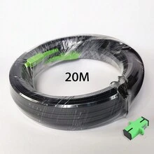 20M/30M/40M/50M SC/APC-SC/APC Outdoor Drop Glasfaserkabel FTTH Einzelmodus Einzelfaser Stecker