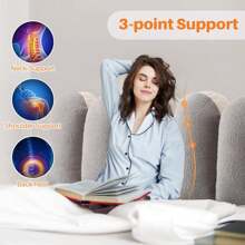 Luxurious Double-Sided Velvet Bed Rest Pillow With Ergonomic Support & Machine Washable Design - Perfect For Home, Bedroom, Living Room, And Office Use, Luxurious Teddy Bed Headboard Cover Bed Headboard Cover Bedside Backrest Cushion Upholstered Bed Head Cover Double King Size - Creamy white + ashes gray - 查看 5