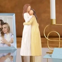 1 件女儿送给妈妈的礼物 - 个性化雕刻手绘可作为礼物赠送的人物 - 女儿生日礼物、母亲节、妈妈礼物创意、独特的生日毕业礼物 - 黃色 - 查看 4