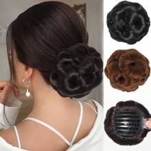Syntetyczny klips do włosów Chignon Extension Clip In Hair Women Hairpiece Curly Hair Bun Fashion Hair Bag Hair Extension Hair Bands