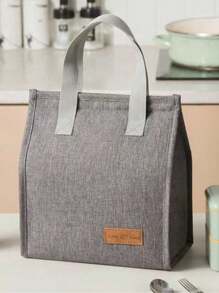 1 件可重复使用的保温午餐袋，厚铝箔午餐盒袋，适用于教室、大学、厨房储存和整理、厨房配件、办公室、学校、圣诞礼物