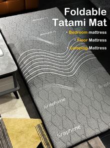 Foldable Japanese Futon Mattress – Twin Size Floor Mattress, Roll-Up Tatami Mat, Perfect For Camping And Relaxation - Grey - View 1