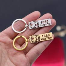 Custom Name Stainless Steel Wedding Key Chain,Gift For Mom ,Large Stainless Steel , Love Key Chain, Personalized Heart, Custom Name Personalized Cute Witch Floral Halloween Stainless Steel Key Chain