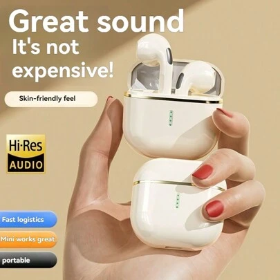 设计无线耳塞，部分插入耳朵，具有智能触控、自动配对和语音助手功能。高性能音频，适合运动和户外活动，舒适，即时配对，兼容三星和