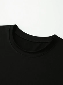 Men's T-Shirt, Classic Graphic T-Shirt, Soft And Comfortable T-Shirts For Men, Script Logo, 180g, 100% Cotton